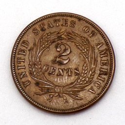 RARE & Beautiful 1869 Two-Cent Uncirculated Brown