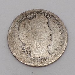 1894-S Barber Silver Quarter Dollar