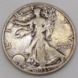 1935-S Walking Liberty Silver Half Dollar