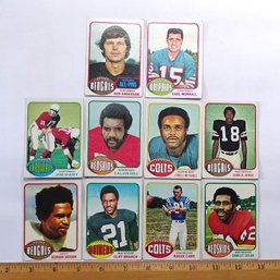 (10) Ten - 1976 Topps Football Cards (Excellent/NM Condition)