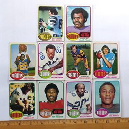 (10) Ten - 1976 Topps Football Cards (Excellent/NM Condition)