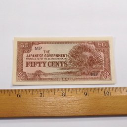 The Japanese Government Fifty Cents (WWII Issue) GEM Crisp Uncirculated
