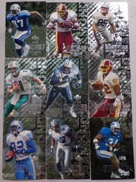 (9)-2000 Upper Deck Black Diamond NFL Football Cards (Excellent/NM Condition)