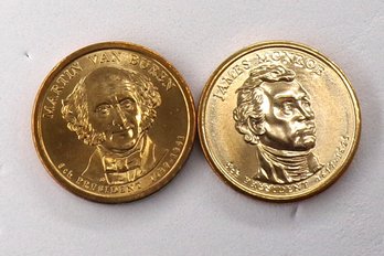 (2 BU Presidential $1), 2008-D Monroe & 2008-P Van Buren