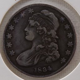 Beautiful 1834 Capped Bust Silver Half Dollar XF/AU