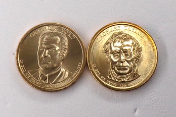 (2 Gem BU Presidential $1), 2016-P G. Ford & 2009-P Z. Taylor