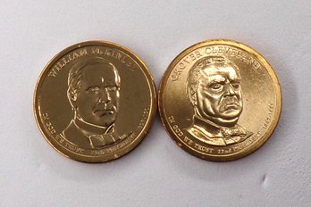(2 Gem BU Presidential $1), 2012-P Cleveland (First Term) & 2013-D W. McKinley