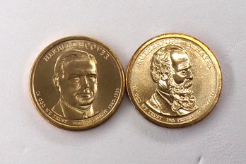 (2 Gem BU Presidential $1), 2014-D H. Hoover & 2011-P R.B. Hayes