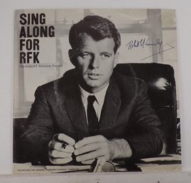 Rare Autographed Record Cover, Robert F. Kennedy, RFK Was An American Politician & Lawyer, Assassinated-1968