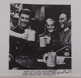Autographed Picture Of Richard Burton, A Mainstay Actor On Broadway, Who Passed Away In 1984