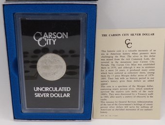 RARE-Key Date ERROR 1884/1884 CC (Carson City) GSA Morgan Silver Dollar GEM BU