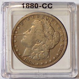 RARE-Key Date (Error 8/High 7 - 3rd Reverse) 1880 CC (Carson City) Morgan Silver Dollar (Extra Fine)