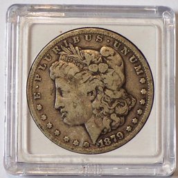 RARE-Key Date (Error CC Over CC) 1879 CC (Carson City) Morgan Silver Dollar (Extra Fine)