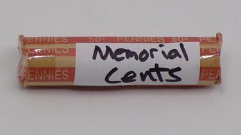 Roll (See Description) Of 50 Memorial (1959-2008) Cents Unsearched, From Very Large Barn Find 'See Pictures'