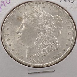 1890 Morgan Silver Dollar BU