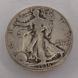 1936-D Walking Liberty Silver Half Dollar