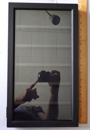 NEW, Open Box, Wooden Hanging Coin Display Case, Glass Front, Hinged & Magnet For Door, 6 Rows, 16'x9.25'x2'