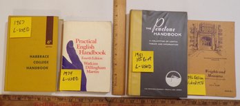 Four Vintage, Lightly Used Soft Cover Books, 1960's & 1970's