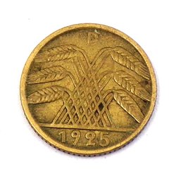 1925-D Germany - Weimar Republic, 5 Reichspfennig (KM# 39)