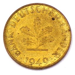 1949F Germany - Federal Republic 10 Pfennig (KM# 103)