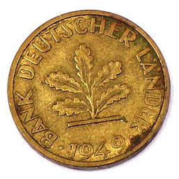 1949F Germany - Federal Republic 5 Pfennig (KM# 102)