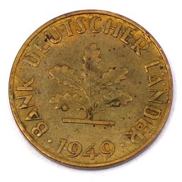1949F Germany - Federal Republic 10 Pfennig (KM# 103)