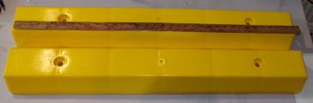(2) 3-Foot Yellow Commercial Parking Block-NEW (Retails For $32 Each)