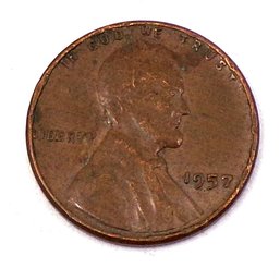 ERROR (B'I'E) 1957 Lincoln Wheat Cent