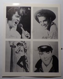 Vintage 8x10 B&W Picture 'Elvis Presley'
