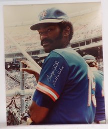 Autographed Glossy Color Picture NY Mets George Foster 8' X 10'