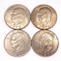 Four (4) Brilliant Uncirculated Eisenhower Dollars