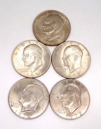 Five (5) Brilliant Uncirculated Eisenhower Dollars