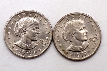 (2) Two Susan B. Anthony Dollars 1979 P & D Brilliant Uncirculated