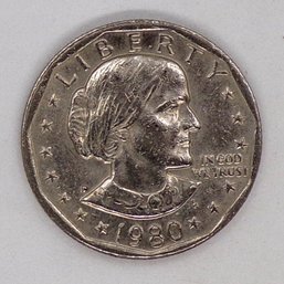 ERROR (Filled P) 1980-P Susan B. Anthony Dollar