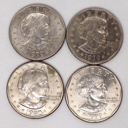 Four (4) Brilliant Uncirculated Susan B. Anthony Dollars