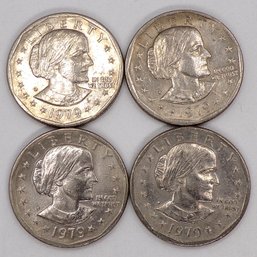 Four (4) Brilliant Uncirculated Susan B. Anthony Dollars