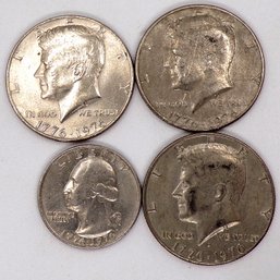 Four (4) BU Bicentennial Coins