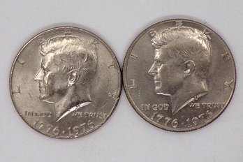 Two (2) BU Kennedy Half Dollars