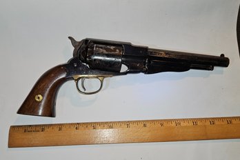 Antique Matching Makers Marks Black Powder Revolver Made In Italy-Lyman-Middlefield Conn, .36 Cal New Mod Navy