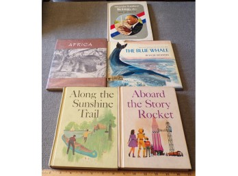 5 Vintage Hard Cover Books, From The 1960's (5 Lightly Used Books)