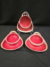 (3) Soup And Cracker Bowls