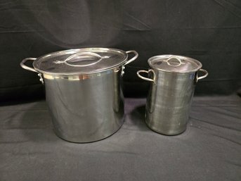 (2) Stock Pots W/ Lids