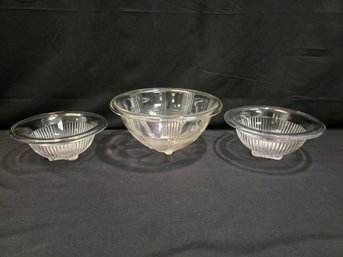 (3) Vintage Hazel Atlas Mixing Bowls