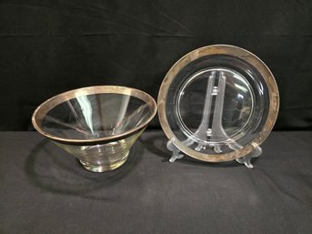 Dorothy C. Thorpe Large Serving Bowl And Plate