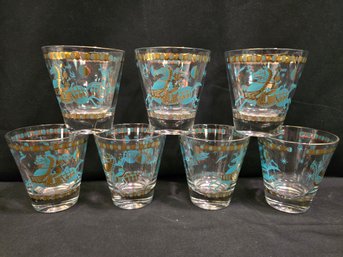 (7) 60s Vintage Libbey Cocktail Glasses