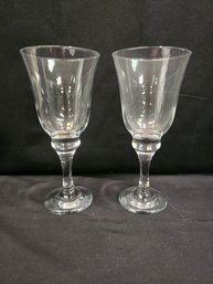 (2) Footed Goblets