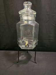 Glass Ice Tea/Lemonade Dispenser