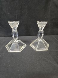 Glass Candle Sticks