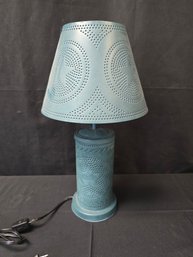 Punched Tin Lamp