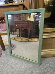 Green Framed Mirror